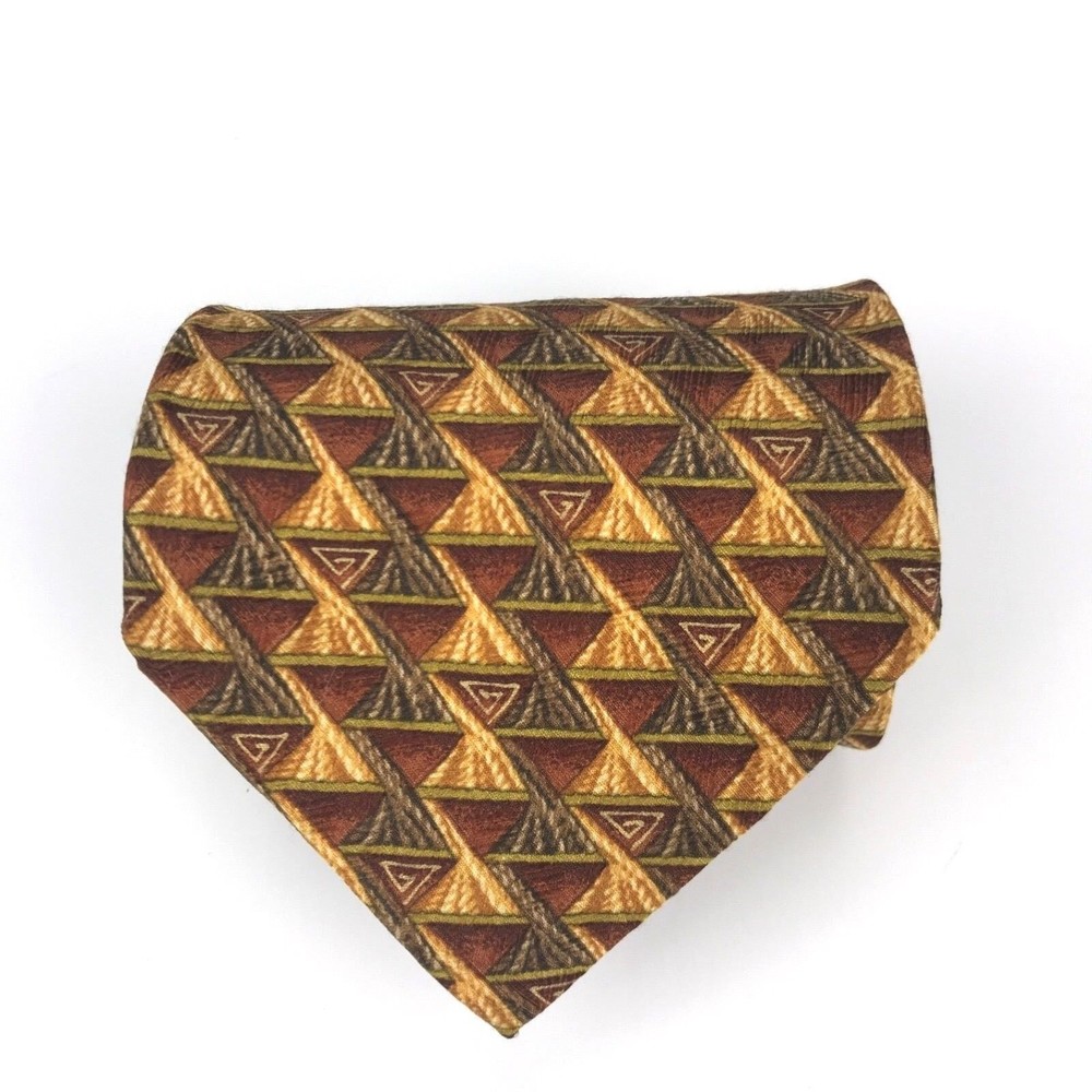 ERMENEGILDO ZEGNA Tie Silk Elegant 👔 Necktie 100% Silk Made In Italy 3.5 x 58"